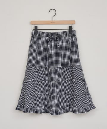 DISCOAT(ディスコート) 【umm.】チェックミドルスカート