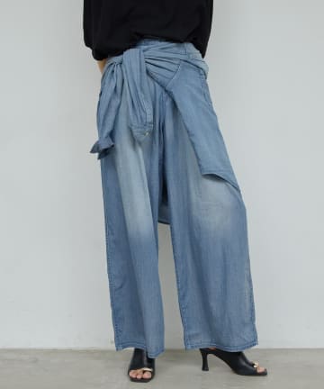 GALLARDAGALANTE(ガリャルダガランテ) 【3/20(金) 8:00～ 予約開始】【夏でも快適】シアーデニムパンツ