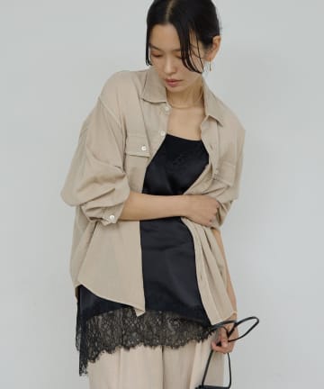 GALLARDAGALANTE(ガリャルダガランテ) 【3/20(金) 8:00～ 予約開始】【驚くほど軽い！】シアーデニムシャツ