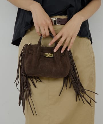 GALLARDAGALANTE(ガリャルダガランテ) 【2.718】フリンジチェーンミニバッグ