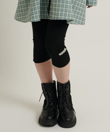 w closet(ダブルクローゼット) 【オリジナルタグ付き】リブバイカーパンツ