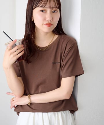 DISCOAT(ディスコート) 【＠317.mychn企画/パルクロ限定】ワンポイント刺繍Tシャツ