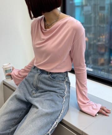 OUTLET(アウトレット) 【w closet】ワンショルカットソー