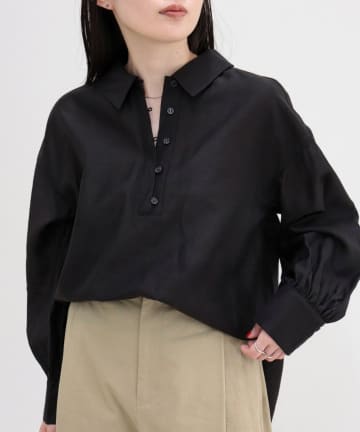 FREDY & GLOSTER(フレディ アンド グロスター) リネン混シアースラブブラウス