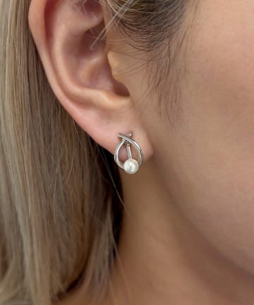 Lattice(ラティス) パールイヤリング