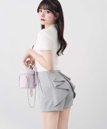 Belle Charme(ベルシャルム) Back Ribbon Short Pants