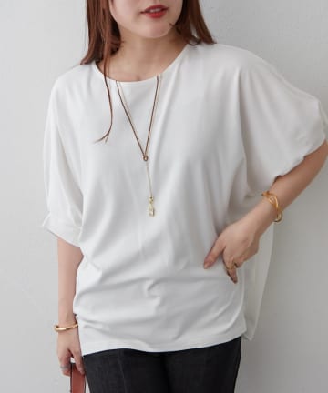 Remind me and forever(リマインドミーアンドフォーエバー) 《着るだけで完成》アクセサリー付ドルマンＴシャツ