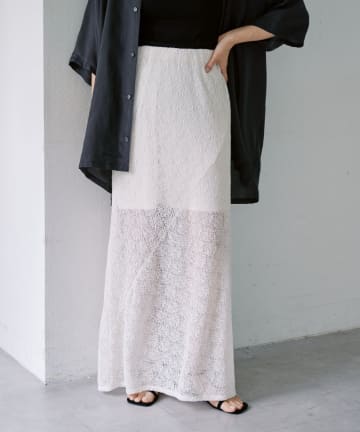 SHENERY(シーナリー) 絡みレースシアースカート