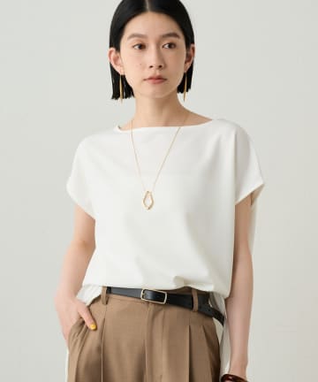 LOUNGEDRESS(ラウンジドレス) カットジョーゼットフレンチブラウス