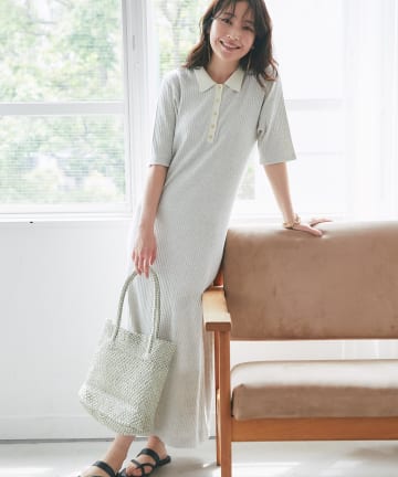 La boutique BonBon(ラブティックボンボン) ポロTEEワンピース