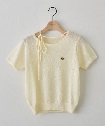 DISCOAT(ディスコート) 【umm.】プレート付チョーカー半袖PO