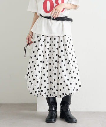 mystic(ミスティック) ドットバルーンスカート