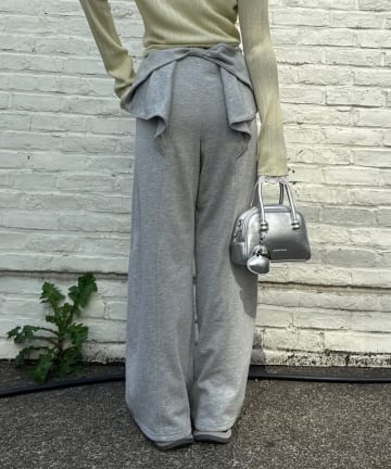 NICE CLAUP / OLIVE des OLIVE OUTLET(ナイスクラップ  / オリーブ デ オリーブ アウトレット) 【ANOTHER BRANCH】リボン付きバレルカットパンツ