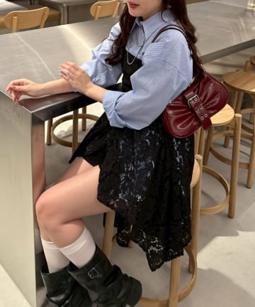 NICE CLAUP / OLIVE des OLIVE OUTLET(ナイスクラップ  / オリーブ デ オリーブ アウトレット) 【ANOTHER BRANCH】【丈違い】イレヘムキャミチュニック