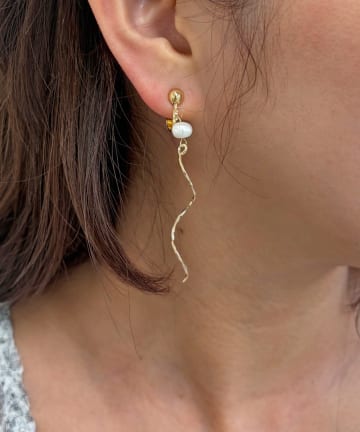 Lattice(ラティス) パールイヤリング