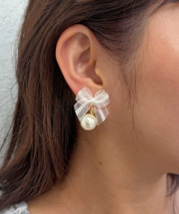 Lattice(ラティス) リボンイヤリング