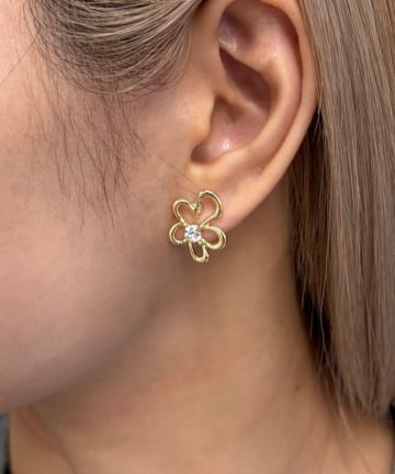 Lattice(ラティス) フラワーピアス