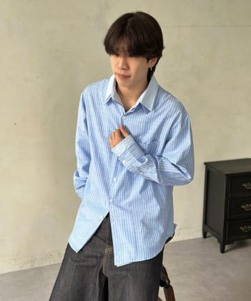 CPCM(シーピーシーエム) フェイクレイヤー長袖シャツ