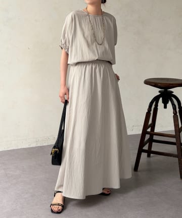 Chez toi(シェトワ) バルーンブラウス×スカートSET