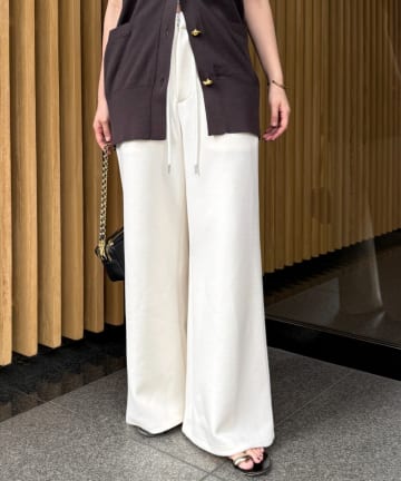 LOUNGEDRESS(ラウンジドレス) 【＠ld_risaコラボ】カットイージーパンツ