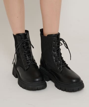 w closet(ダブルクローゼット) レースアップスニーカーブーツ