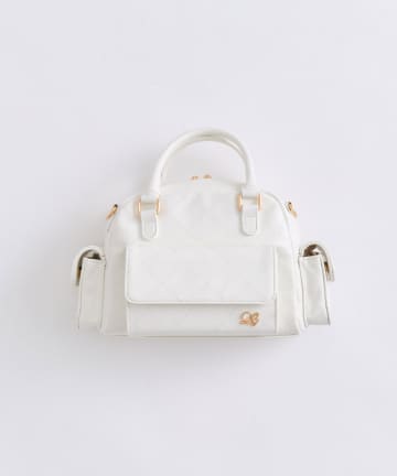 OLIVE des OLIVE(オリーブ デ オリーブ) マルチポケットステッチボストンバッグ