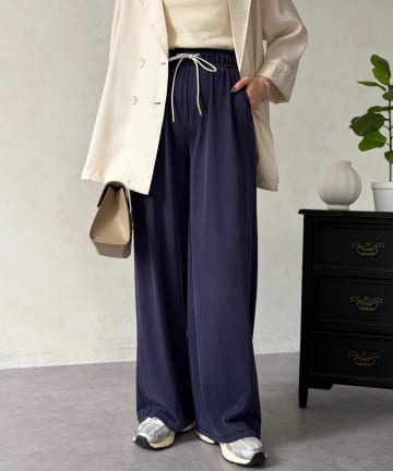 Chez toi(シェトワ) カットデニムイージーパンツ