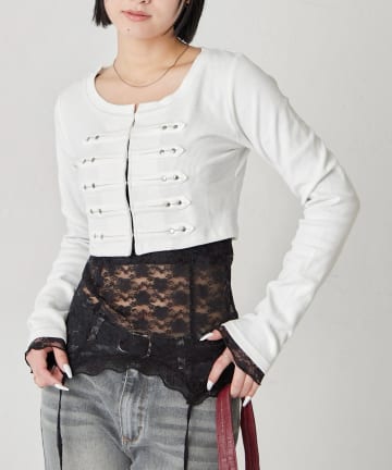 WHO’S WHO gallery(フーズフーギャラリー) 【WEB限定サイズあり】ナポレオンショートトップス