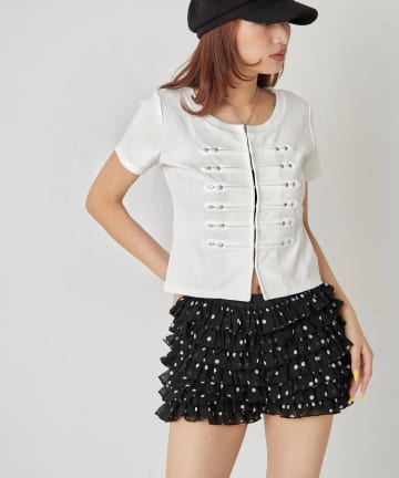 WHO’S WHO gallery(フーズフーギャラリー) 【WEB限定サイズあり】ナポレオンショート半袖トップス