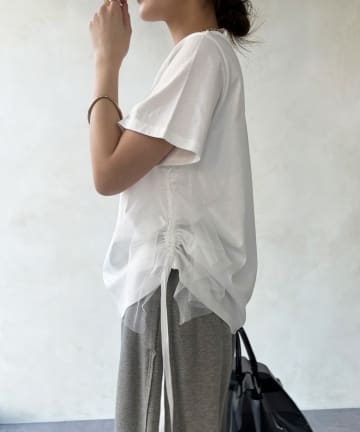 DOUDOU(ドゥドゥ) 【WEB限定】ビジューロゴTEE