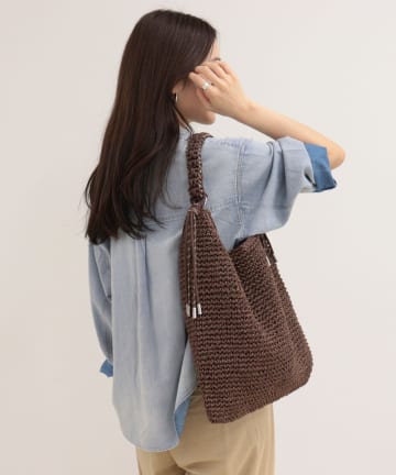 FREDY & GLOSTER(フレディ アンド グロスター) パラコードハンドルクロッシェトートバッグ