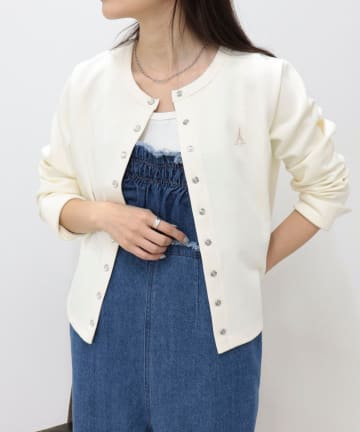 FREDY & GLOSTER(フレディ アンド グロスター) ドット釦ポンチカーディガン