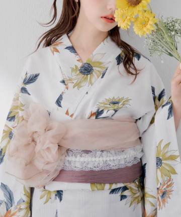 Remind me and forever(リマインドミーアンドフォーエバー) 【浴衣collection】オーガンジーパール帯止め