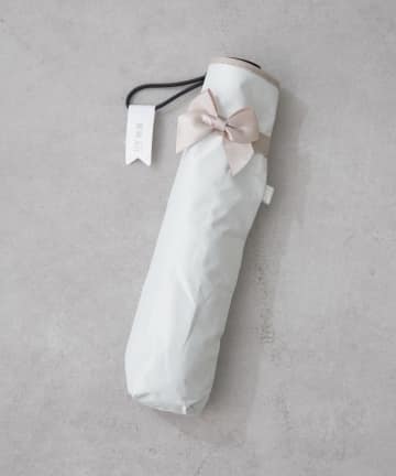 NICE CLAUP / OLIVE des OLIVE OUTLET(ナイスクラップ  / オリーブ デ オリーブ アウトレット) 【超軽量】リボン付き折りたたみ傘