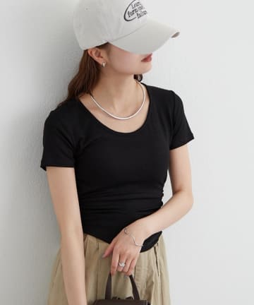 mystic(ミスティック) バックシャンレースちびTシャツ