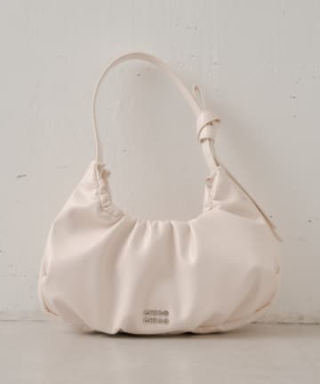 Chico(チコ) ショルダー付きリボンギャザーサークルバッグ