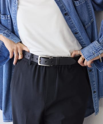 OUTLET(アウトレット) 【RIVE DROITE】【A・MONN(アモン)】ムーブバックルレザーベルト