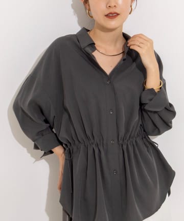 NOLLEY'S(ノーリーズ) 《セットアップ対応》ウォッシャブルサンドウォッシュシャツ