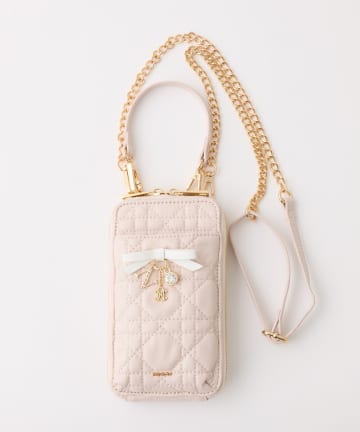 one after another NICE CLAUP(ワンアフターアナザー ナイスクラップ) リボンチャーム付きスマホショダー