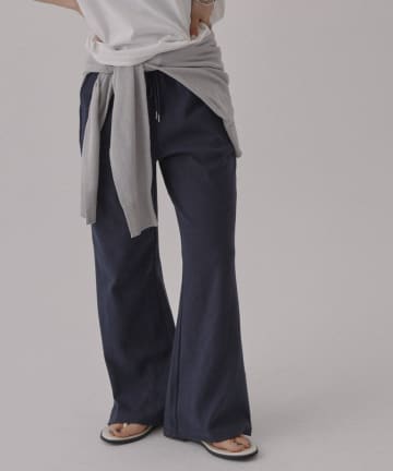 COLONY 2139(コロニー トゥーワンスリーナイン) 多機能テレコリブフレアパンツ