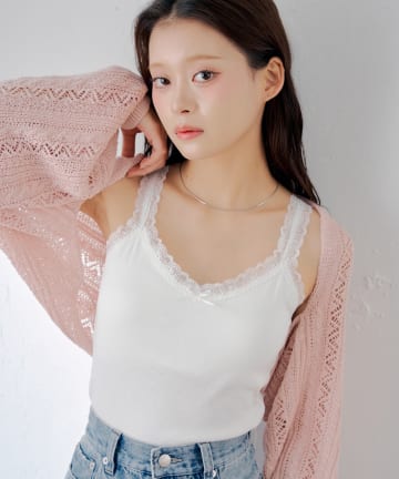 Chico(チコ) カップ付アソートリブキャミ