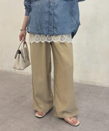 Jena　espace merveilleux(ジェナ　エスパスメルヴェイユ) シアーイージーパンツ