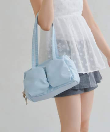 Lattice(ラティス) ポケット付きハンドバッグ