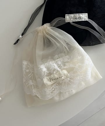 Lattice(ラティス) 【5/4 11:00~販売開始】【keeco企画】【WEB限定】シアー巾着ポーチ