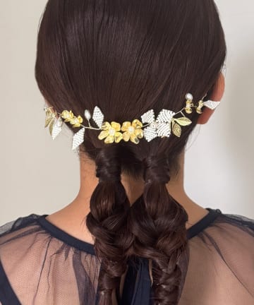 Lattice(ラティス) 【オケージョン】フラワービーズヘッドアクセ