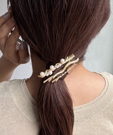 Lattice(ラティス) パールヘアクリップ/ヘアピンセット(3P)