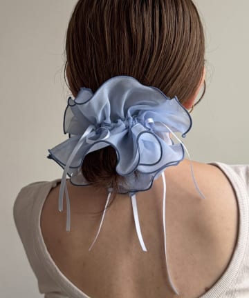 Lattice(ラティス) シアーリボン付きシュシュ