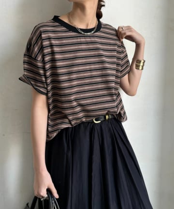 DOUDOU(ドゥドゥ) マルチボーダーTEE