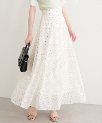 natural couture(ナチュラルクチュール) シアーフレアスカート