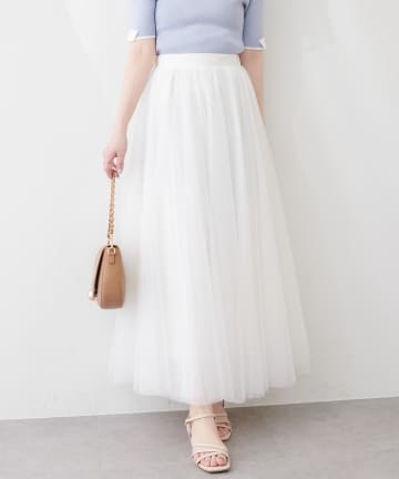natural couture(ナチュラルクチュール) エアリーチュールスカート